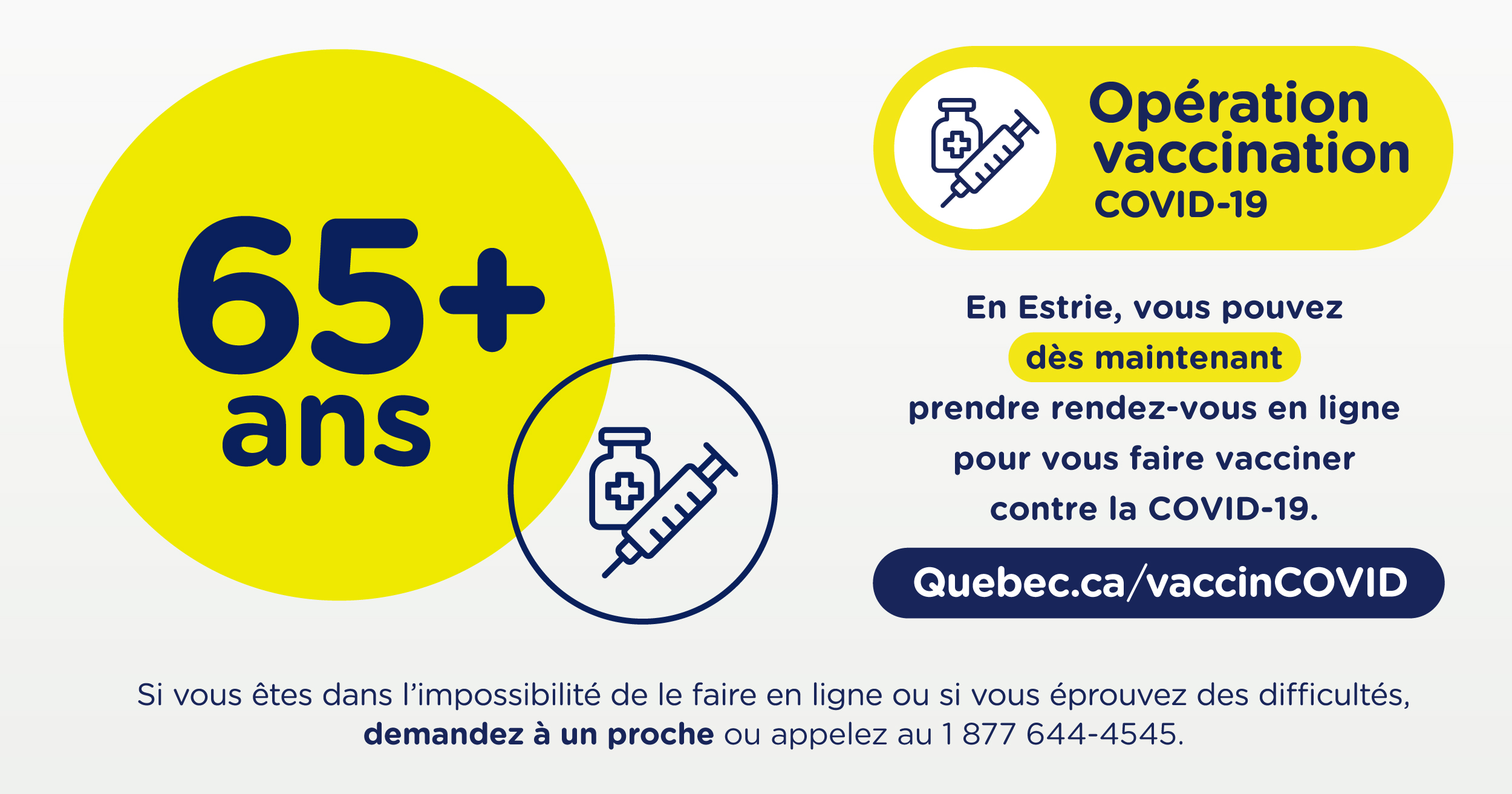 Vaccin Contre La Covid 19 Les 65 Ans Invites A Prendre Rendez Vous Ciusss De L Estrie Chus